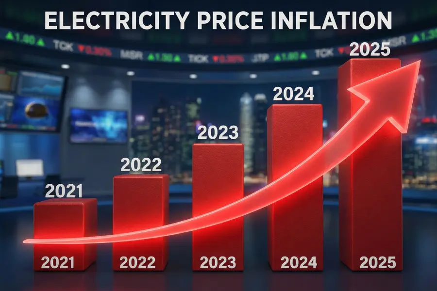 Rising Electricity Costs Chart
